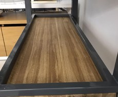 Тележка из дуба с металлическим корпусом 0311